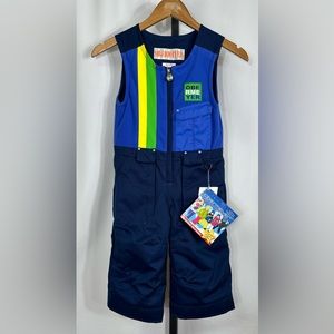 NWT Obermeyer Boy’s Chill Factor Snow Bib in Medieval Blue Size 3